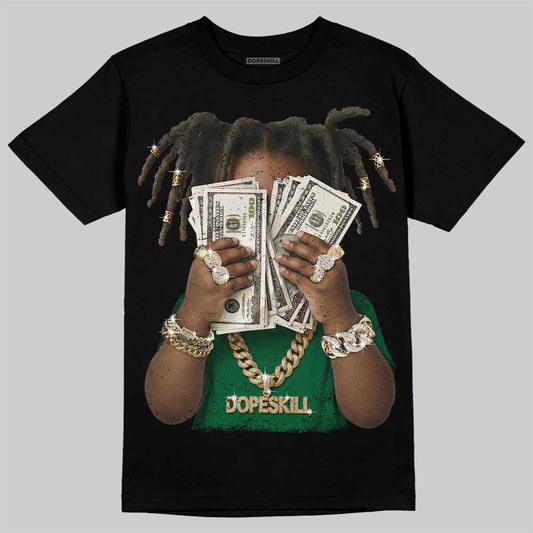 Jordan 12 Bucks DopeSkill T-Shirt Rich Youth Graphic Streetwear - Black