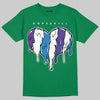 Jordan 12 Bucks DopeSkill T-Shirt Slime Drip Heart Graphic Streetwear - Irish green