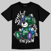 Jordan 12 Bucks DopeSkill T-Shirt Smile Through The Pain Graphic Streetwear - Black