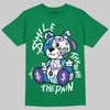 Jordan 12 Bucks DopeSkill T-Shirt Smile Through The Pain Graphic Streetwear - Irish Green