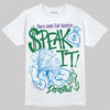 Jordan 12 Bucks DopeSkill T-Shirt Speak It Graphic Streetwear - White