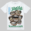 Jordan 12 Bucks DopeSkill T-Shirt The Mouth With No Droughts Graphic Streetwear - White