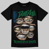 Jordan 12 Bucks DopeSkill T-Shirt The Mouth With No Droughts Graphic Streetwear - black
