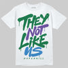 Jordan 12 Bucks DopeSkill T-Shirt They Not Like Us Graphic Streetwear - White 