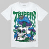 Jordan 12 Bucks DopeSkill T-Shirt Trippin Graphic Streetwear - White