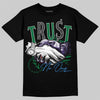 Jordan 12 Bucks DopeSkill T-Shirt Trust No One Graphic Streetwear - black