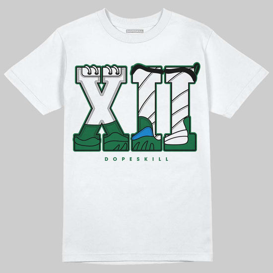 Jordan 12 Bucks DopeSkill T-Shirt XII Jordan 12 Graphic Streetwear - White