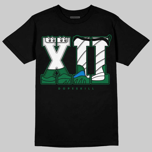 Jordan 12 Bucks DopeSkill T-Shirt XII Jordan 12 Graphic Streetwear - Black