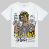 Jordan 4 "Tour Yellow" DopeSkill T-Shirt All Hustle No Luck Graphic Streetwear - White