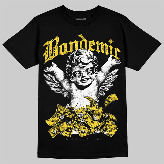 Jordan 4 "Tour Yellow" DopeSkill T-Shirt Bandemic Graphic Streetwear - Black