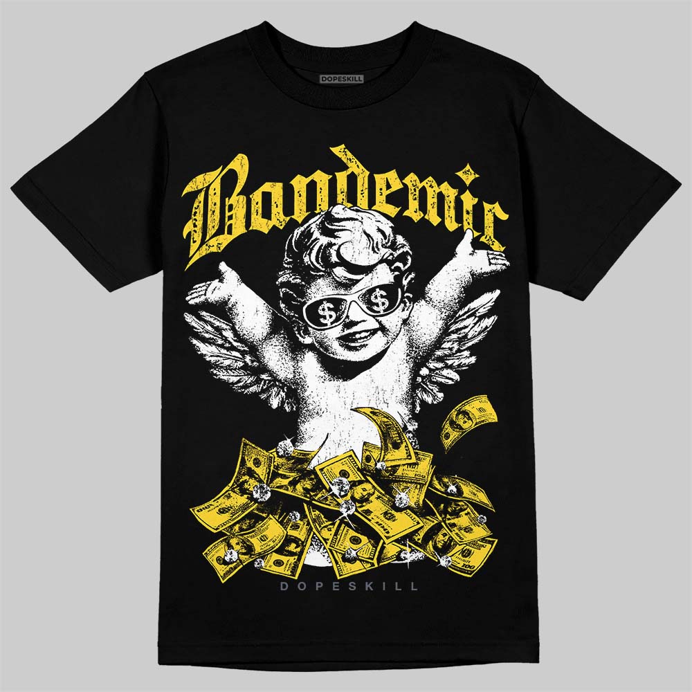 Jordan 4 "Tour Yellow" DopeSkill T-Shirt Bandemic Graphic Streetwear - Black