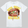 Jordan 4 "Tour Yellow" DopeSkill T-Shirt Born Broke Die Rich Graphic Streetwear - White