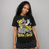 Tour Yellow 4s DopeSkill T-Shirt Born To Be Rich Graphic