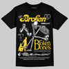Jordan 4 "Tour Yellow" DopeSkill T-Shirt Broken Bones Graphic Streetwear - Black