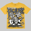 Jordan 4 "Tour Yellow" DopeSkill Oversize Print T-Shirt Distorted Realms Graphic Streetwear - Mustard