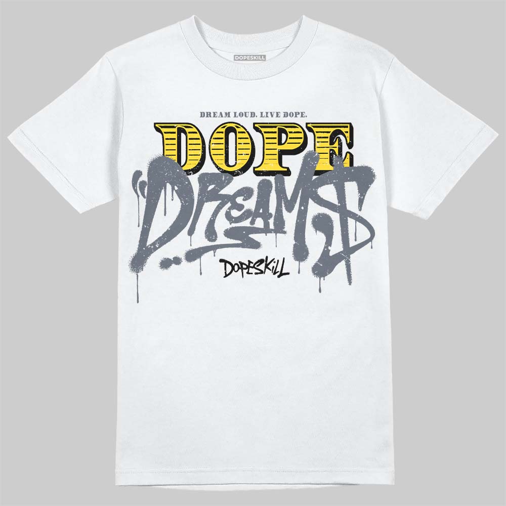 Jordan 4 "Tour Yellow" DopeSkill T-Shirt Dope Dreams Graphic Streetwear - White