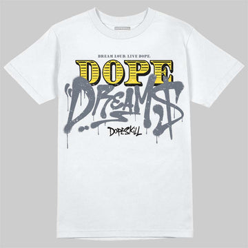Jordan 4 "Tour Yellow" DopeSkill T-Shirt Dope Dreams Graphic Streetwear - White