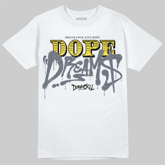 Jordan 4 "Tour Yellow" DopeSkill T-Shirt Dope Dreams Graphic Streetwear - White