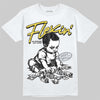 Jordan 4 "Tour Yellow" DopeSkill T-Shirt Flexin' Graphic Streetwear - White