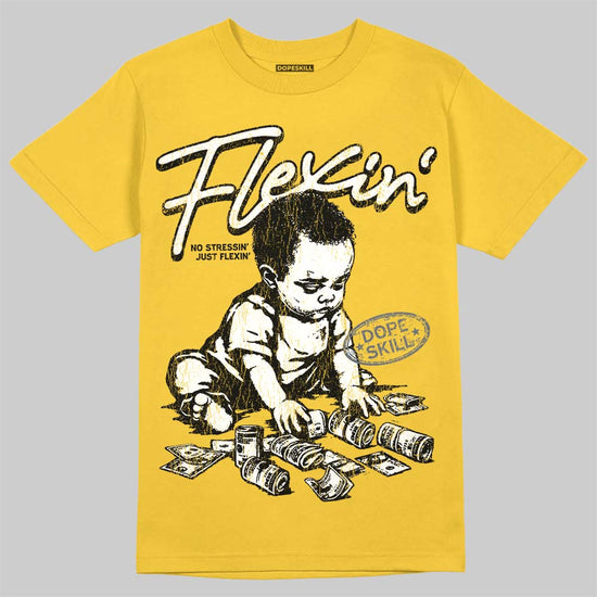 Jordan 4 "Tour Yellow" DopeSkill T-Shirt Flexin' Graphic Streetwear - Daisy