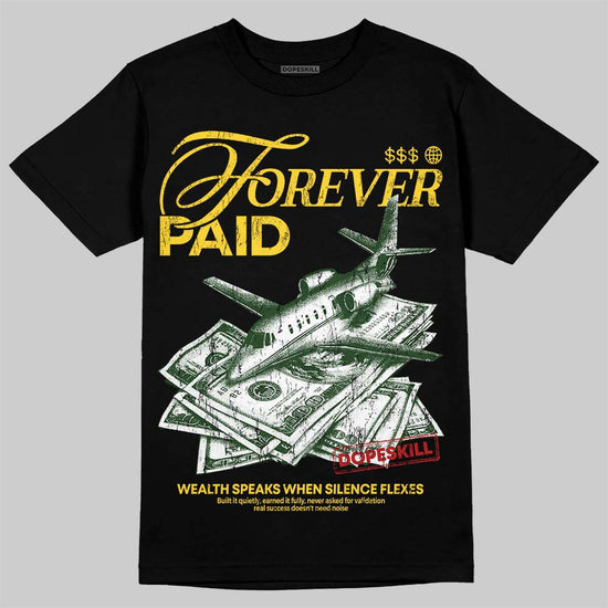 Jordan 4 "Tour Yellow" DopeSkill T-Shirt Forever Paid Graphic Streetwear - Black