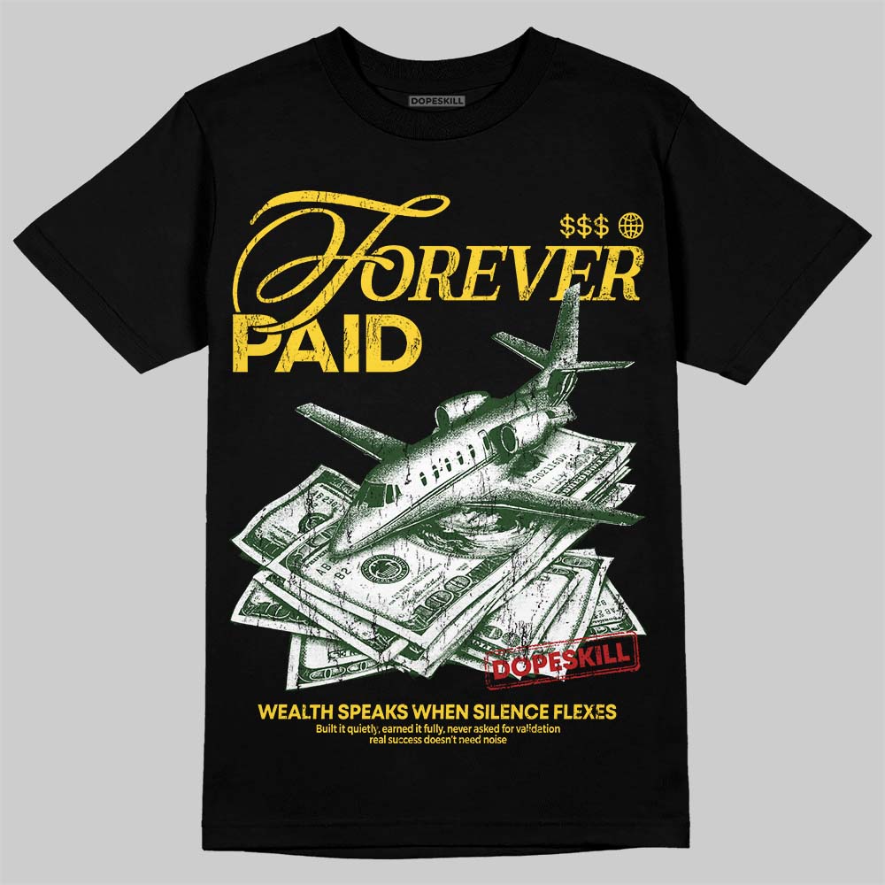 Jordan 4 "Tour Yellow" DopeSkill T-Shirt Forever Paid Graphic Streetwear - Black