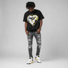 Tour Yellow 4s DopeSkill T-Shirt Heart Jordan 4 Graphic