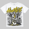 Jordan 4 "Tour Yellow" DopeSkill Oversize Print T-Shirt Heartless Graphic Streetwear - White
