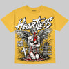 Jordan 4 "Tour Yellow" DopeSkill Oversize Print T-Shirt Heartless Graphic Streetwear - Mustard