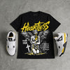 Tour Yellow 4s DopeSkill Oversize Print T-Shirt Heartless Graphic