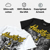 Tour Yellow 4s DopeSkill Oversize Print T-Shirt Heartless Graphic