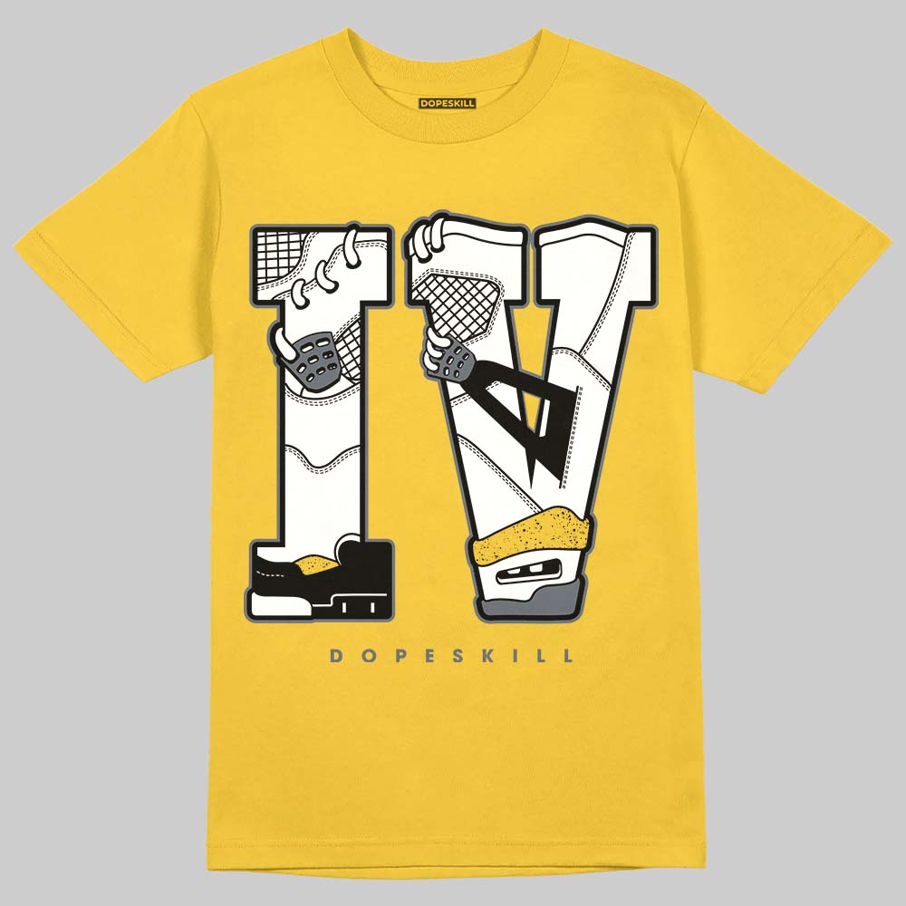 Jordan 4 "Tour Yellow" DopeSkill T-Shirt IV Jordan 4 Graphic Streetwear - Daisy