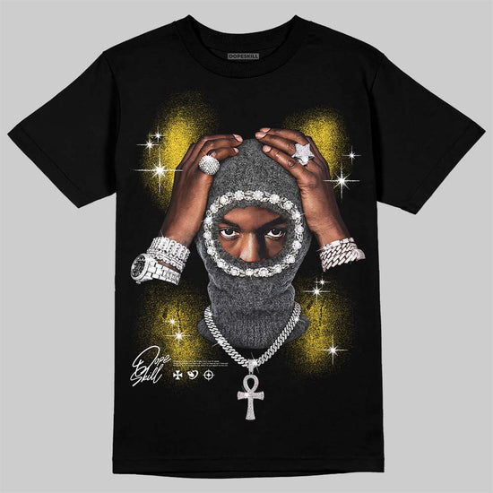 Jordan 4 "Tour Yellow" DopeSkill T-Shirt Key of Life Graphic Streetwear - Black