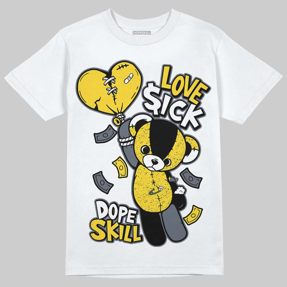 Jordan 4 "Tour Yellow" DopeSkill T-Shirt Love Sick Graphic Streetwear - White