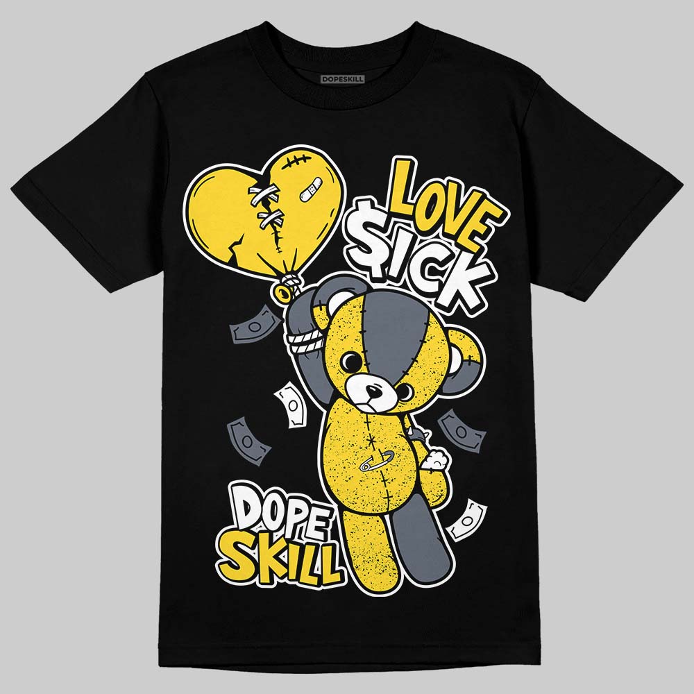 Jordan 4 "Tour Yellow" DopeSkill T-Shirt Love Sick Graphic Streetwear - Black