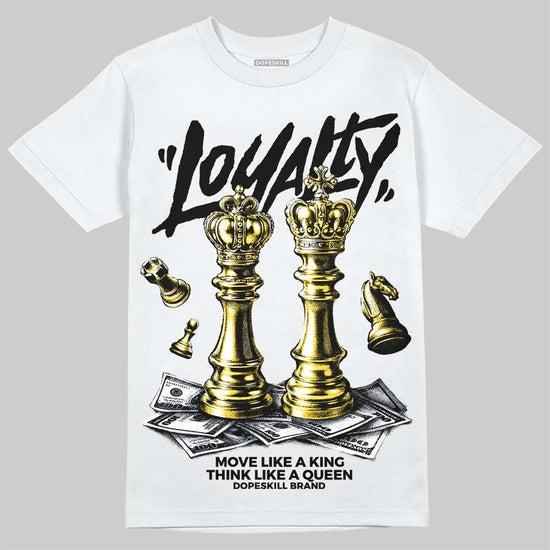 Jordan 4 "Tour Yellow" DopeSkill T-Shirt Loyalty Graphic Streetwear - White