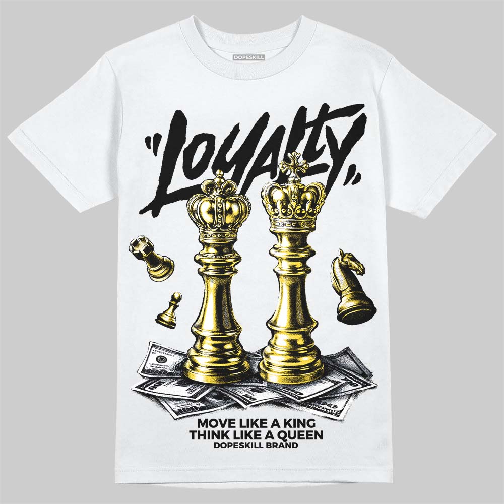 Jordan 4 "Tour Yellow" DopeSkill T-Shirt Loyalty Graphic Streetwear - White