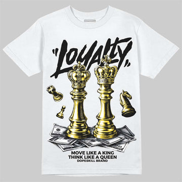 Jordan 4 "Tour Yellow" DopeSkill T-Shirt Loyalty Graphic Streetwear - White