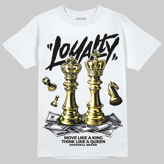 Jordan 4 "Tour Yellow" DopeSkill T-Shirt Loyalty Graphic Streetwear - White