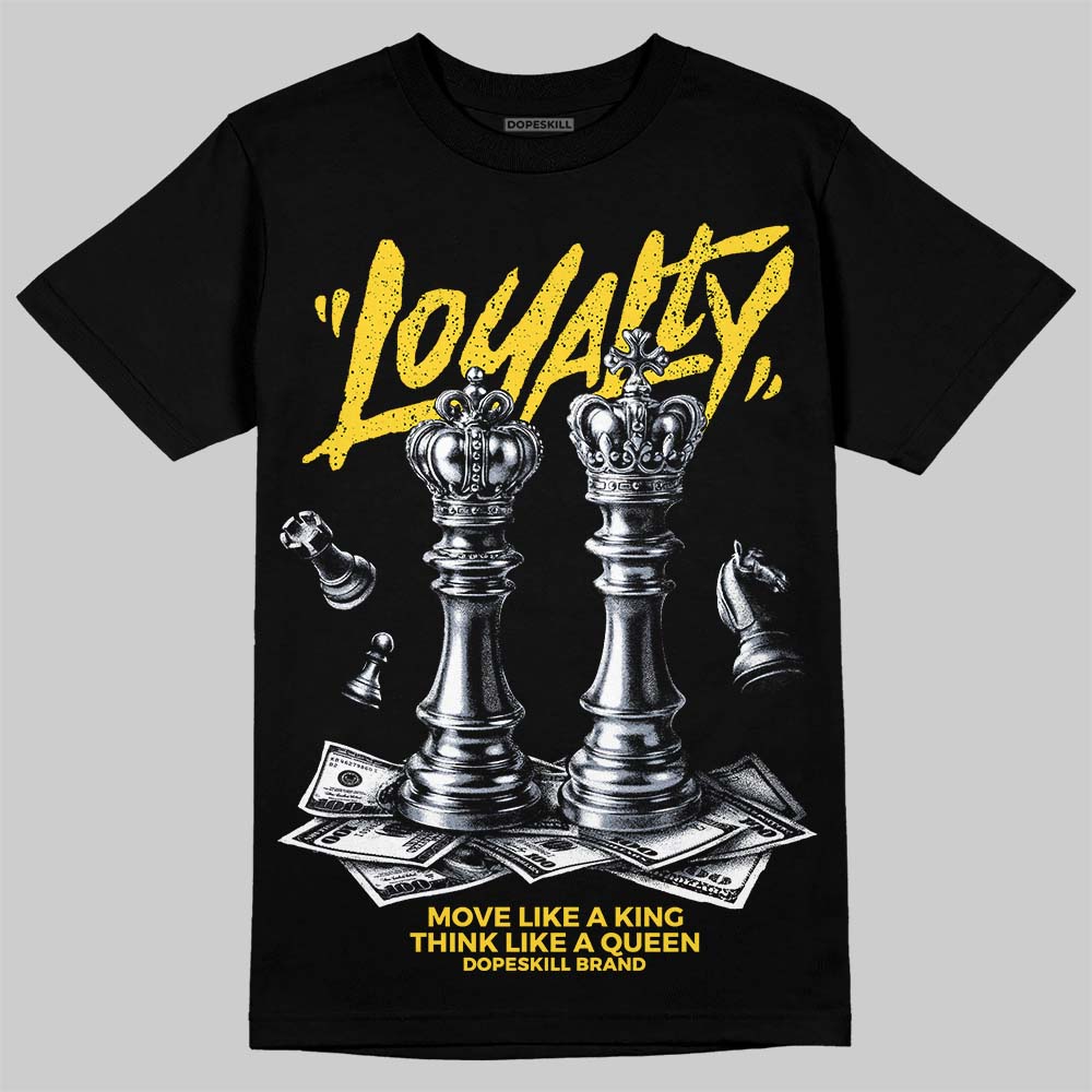 Jordan 4 "Tour Yellow" DopeSkill T-Shirt Loyalty Graphic Streetwear - Black