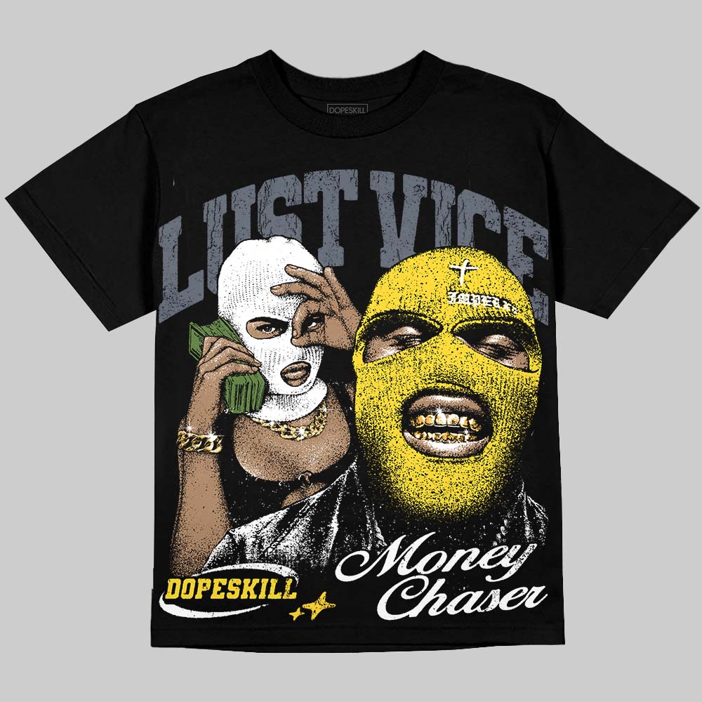 Jordan 4 "Tour Yellow" DopeSkill Oversize Print T-Shirt Lust Vice Graphic Streetwear - Black