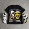 Tour Yellow 4s DopeSkill Oversize Print T-Shirt Lust Vice Graphic