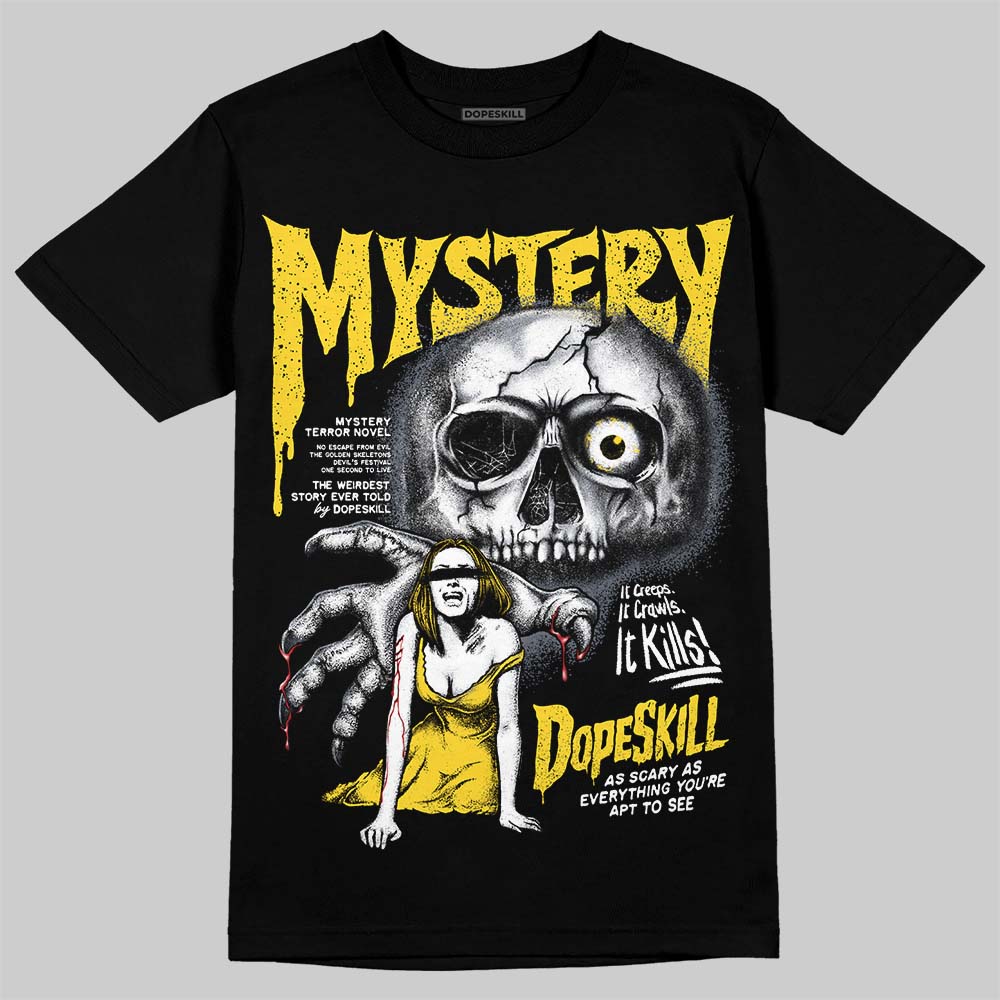 Jordan 4 "Tour Yellow" DopeSkill T-Shirt Mystery Ghostly Grasp Graphic Streetwear - Black
