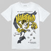 Jordan 4 "Tour Yellow" DopeSkill T-Shirt Nevermind Graphic Streetwear - White