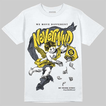 Jordan 4 "Tour Yellow" DopeSkill T-Shirt Nevermind Graphic Streetwear - White