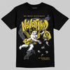 Jordan 4 "Tour Yellow" DopeSkill T-Shirt Nevermind Graphic Streetwear - Black