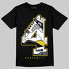 Jordan 4 "Tour Yellow" DopeSkill T-Shirt No.4 Graphic Streetwear - Black