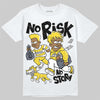 Jordan 4 "Tour Yellow" DopeSkill T-Shirt No Risk No Story Graphic Streetwear - White