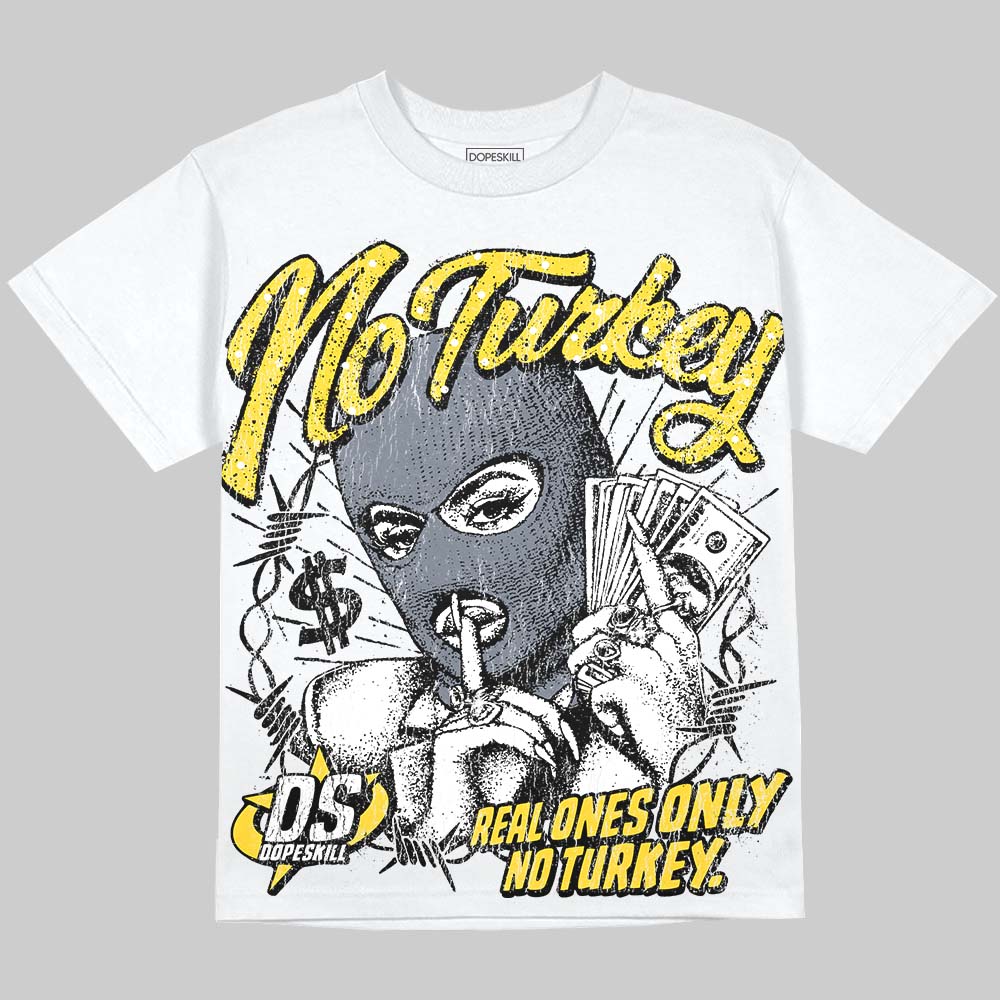 Jordan 4 "Tour Yellow" DopeSkill Oversize Print T-Shirt No Turkey Graphic Streetwear - White  