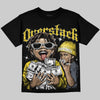 Jordan 4 "Tour Yellow" DopeSkill Oversize Print T-Shirt Overstack Graphic Streetwear - Black